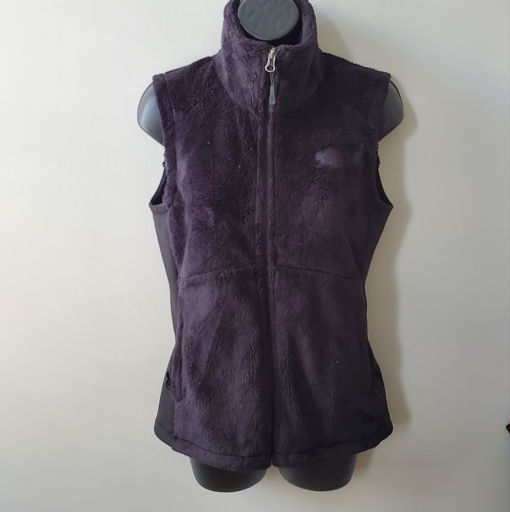 North Face Womens Black Plushp Full Zip Vest